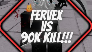 90K KILL VS FERVEX1v1 global trending trend roblox thestrongestbattlegrounds ez tech combo [upl. by Rochkind]