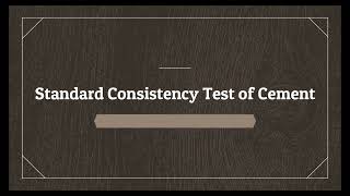 Consistency Test of Cement  Estimation Guru [upl. by Intruok]