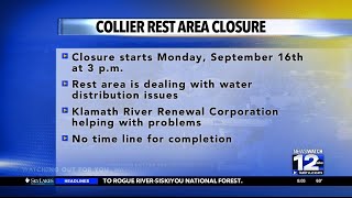 CalTrans closing Collier Rest Area for repairs on September 16th [upl. by Eentroc]