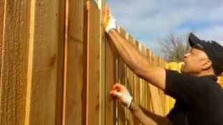 How to Install Cedar Fence pickets [upl. by Nohsar652]