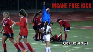 Unfortunate Soccer Injury  Hoover vs Serra High School Girls Soccer [upl. by Ahsenev]