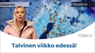 Ennuste 23112018 Sää muuttuu talviseen suuntaan [upl. by Enyar]