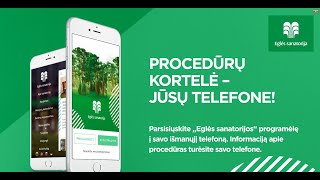 Mobilioji programėlė  Eglės sanatorija [upl. by Elpmet823]