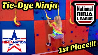 when she takes 1st at the NNL Course Qualifier at Ninja Nation  TieDye Ninja [upl. by Gardiner]