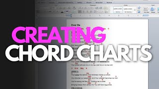 How To Create A Professional ChordOverLyrics Chart From Scratch [upl. by Farlay859]