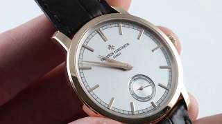 Vacheron Constantin Patrimony Traditionnelle 82172000R9382 Luxury Watch Review [upl. by Geanine]