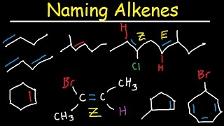 Naming Alkenes IUPAC Nomenclature Practice Substituent E Z System Cycloalkenes Organic Chemistry [upl. by Tengdin]