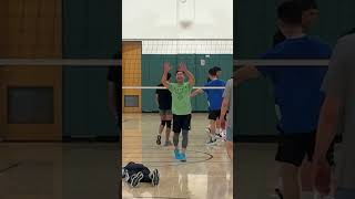 Climbing up that ladder volleyball volleyballshorts volleyballworld volleyballmatch highlights [upl. by Abramo]