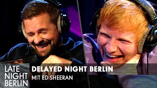 Ed Sheeran Lachanfall  Ed Sheeran wont stop laughing  Delayed Night Berlin  LNB  ProSieben [upl. by Huntlee575]