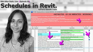 Revit Schedules Tips and Tricks wPurvi Gandhi Irwin [upl. by Ythomit]