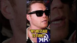 Canelo sends STERN message to Turki Alalshikh [upl. by Zilef]