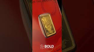 The 2024 1 oz PAMP Lunar Dragon Bar GoldBar BOLDPreciousMetals [upl. by Nivrad]