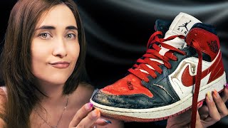 ASMR LIMPIANDO MIS NIKE AIR JORDAN  ASMR Español  Asmr with Sasha [upl. by Clemmie]