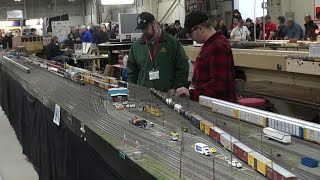 Amherst Railway Society Railroad Hobby Show 2017  West Springfield Massachusetts [upl. by Fraser]