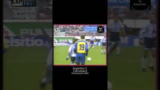 Argentina 3 Colombia 0 Eliminatorias2002 Verón Crespo KilyGonzalez PiojoLopez MarceloBielsa [upl. by Aivizt]