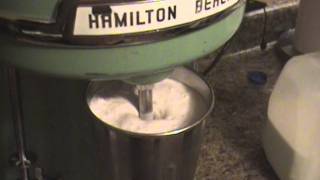 Making a milkshake using a 1950s Hamilton Beach 40DM triplehead blender [upl. by Valeta491]