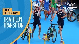 How to Transition to the Bike in Triathlon ft Nicola Spirig  Olympians Tips [upl. by Glad]