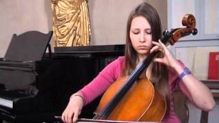 Sicilienne Maria Theresia von Paradis  Nadine Roslund cello [upl. by Cagle]