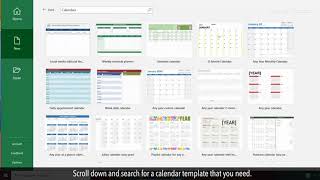 How to create a Calendar in MS Excel [upl. by Junie849]