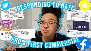 Responding My HATE COMMENTS From My First COMMERCIAL  aliyah simone [upl. by Coltun]