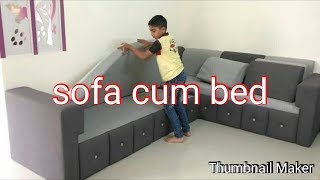 Sofa cum bed fully stores space saving by TrendyinteriorPune [upl. by Hauge631]