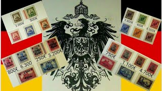 most expensive Deutsche Reich Germany colonies stamps value and catalog number [upl. by Urdna309]