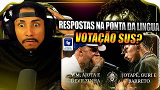 INCRÍVEL JOTAPÊ GURI E BARRETO X WM AJOTA E DEVILZINHA  SEGUNDA FASE  BDA 8 ANOS  REACT [upl. by Chara789]