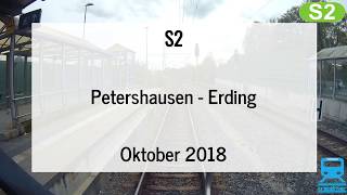 Führerstandsmitfahrt 2018 SBahn München  S2 Petershausen  Erding Oktoberfestprobleme [upl. by Eimmij563]