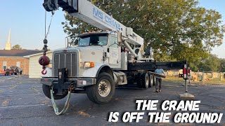 92 spider lift amp a crane removing a giant oak in 100 degree heat [upl. by Enoid]