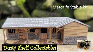 Model Railway Metcalfe Stable review  build [upl. by Earle]