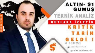 ALTIN VE GÜMÜŞ ANALİZİ KRİTİK TARİH GELDİ [upl. by Marutani]