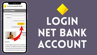 Commbank Internet Banking Login How to Sign in to Commonwealth Online Banking Account 2024 [upl. by Adev]