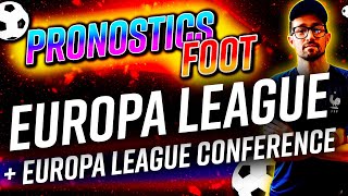 Pronostic Barcelone Naples Porto Lazio OM Qarabag Analyse 16 matchs Ligue Europa et Conference [upl. by Ainoek]