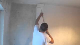 How to paint new plaster with a roller [upl. by Cos442]