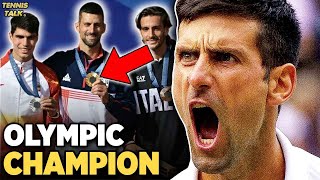 Djokovic Wins Gold Medal at Paris Olympics 2024  Tennis News [upl. by Yasmine]