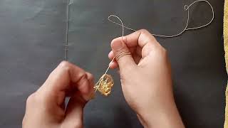 How to make tassel  Latkan for any fabric  How to make lumba for rakhi [upl. by Elitnahc]