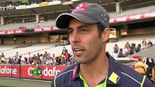 Mitchell Johnson post match  Dec 26th [upl. by Ylas33]