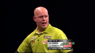 Premier League Darts 2015  Semi Final  van Gerwen vs van Barneveld  Highlights [upl. by Gardal]