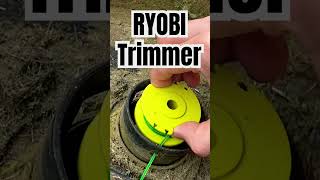 RYOBI String Trimmer Line Adjustment String Replacement ryobi garden [upl. by Dorine]