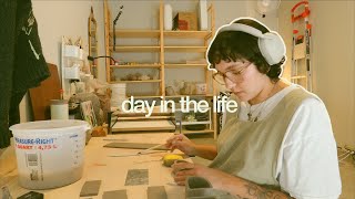 day in the life of a 24 yo full time artist 🍅 getting that work life balance [upl. by Bloch]