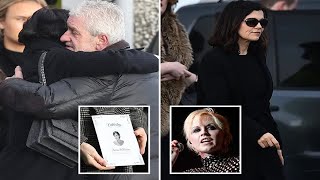 Cranberries bandmates attend Dolores ORiordans funeral as family say goodbye  News 247 [upl. by Ydoc]