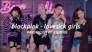 blackpink 💔 lovesick girls  adaptación en español karaokecover [upl. by Emoraj]