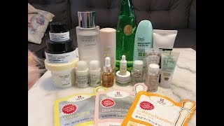 Korean skin care products honest review and swatches Missha Huxley Tony Moly Whamisa and more [upl. by Marrin]