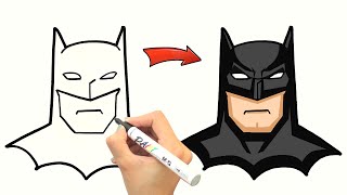 How To Draw Batman [upl. by Eiramit]