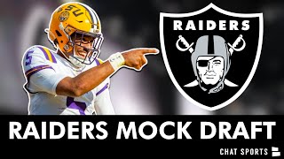 Las Vegas Raiders Mock Draft At Pick 6 Full 7 Round 2024 NFL Mock Draft Simulator On PFF [upl. by Quennie]