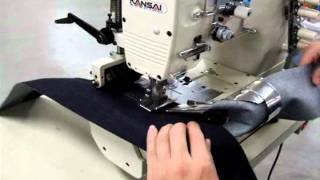 KansaiSpecial FBX1104PLS lockstitch chainstitch sewing [upl. by Annaid]