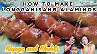 HOW TO MAKE LONGGANISANG ALAMINOS  Alaminos Longganisa Recipe [upl. by Nallac287]