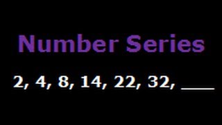 Number Series and Puzzles  2 4 8 14 22 32   Difficulty  Medium [upl. by Arvie295]