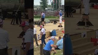 Woodchopping Final Men’s Underhand Hayward Wisconsin Lumberjack World Championships amandabeams3354 [upl. by Key]