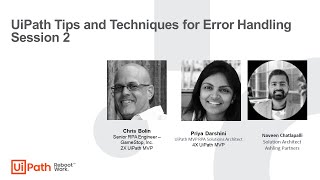 UiPath Tips and Techniques for Error Handling  Session 2 [upl. by Supmart]